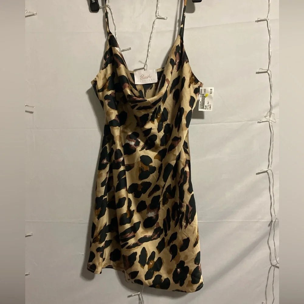 Blush Animal Print Mini Dress - Picture 3 of 5